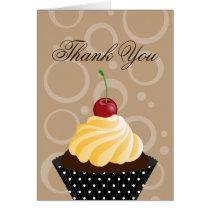 Cherry Cupcake Bakery Thank You Cards cards