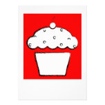 cherry cupcake custom invite