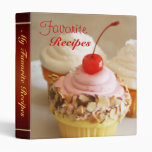 Cherry Cupcake Sweet Desert Recipe Binder