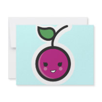 Cherry Cute Kawai style Art invitations by monicastamp Cherry Cute Kawai style Art invitations