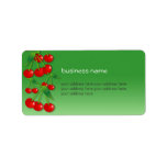Cherry Fresh Green 2 Personalized Address Labels