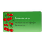 Cherry Fresh Green 3 Shipping Labels