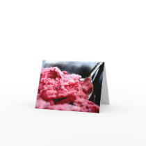 Cherry Frozen Yogurt Note Card