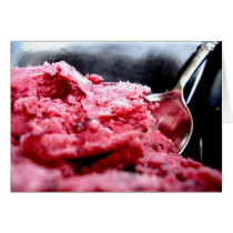 Cherry Frozen Yogurt Note Card cards