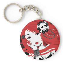 Cherry Gunshot Keychain