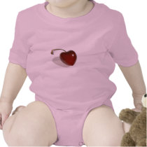 Cherry Heart Baby Clothes t-shirts