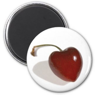 Cherry Heart Magnet