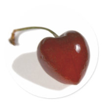 Cherry Heart Sticker by junipergrove Cherry Heart Sticker