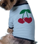Cherry hearts dog t-shirt