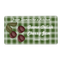 Cherry Jam (Personalize) Personalized Shipping Labels