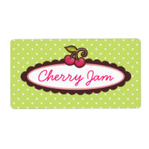 Cherry Jelly Marmalade Jam Labels