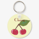 Cherry Keychain by Customizables Cherry Keychain