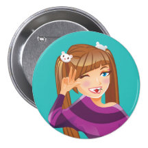 Cherry Kiss Kiss Pins