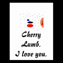 Cherry Lamb.  I love you. postcards