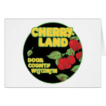 Cherry Land Door County Wisconsin Card