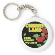 Cherry Land Door County Wisconsin Keychains