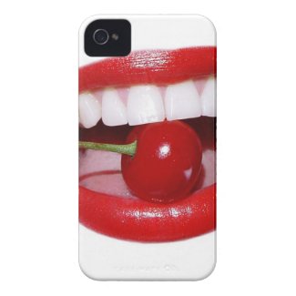 Cherry Lips iPhone 4 Case-Mate Case