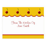 Cherry Lover Recipe Card Post Card