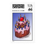 Cherry on the Cake in Blue by Sophie Turrel Stamp
