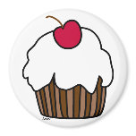Cherry on Top Cupcake Fridge Magnets Cherry on Top Cupcake Fridge Magnets