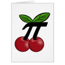 Cherry Pi Greeting Cards