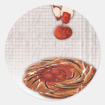cherry picker round sticker