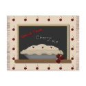 Cherry Pie Recipe Card postcards by MouseCountry Cherry Pie Recipe Card postcards