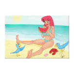Cherry Pinup Canvas : Summer-Licious! Gallery Wrapped Canvas