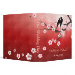 Cherry Plossom Sakura & Love Birds Wedding Photo A binders