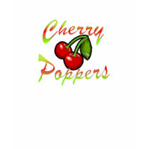 Cherry Poppers Sexy Men's Black T-Shirt