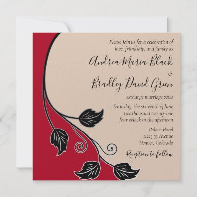 Black And Champagne Wedding Colors. Red, champagne, and lack is