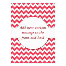 Cherry Red Chevron Zigzag