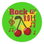 Cherry Rock Round Sticker