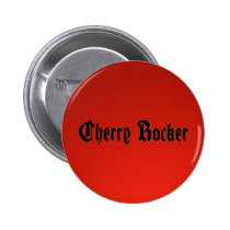 Cherry Rocker Button - Black Text on Red buttons