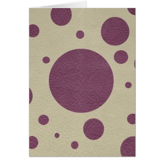 Cherry Scattered Spots on Stone Leather Texture Card