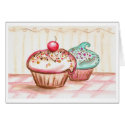 Cherry Sprinkle Cupcakes Card by suncookiez Cherry Sprinkle Cupcakes Card
