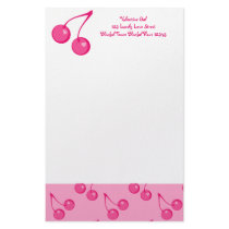 Cherry Sweet-Hearts stationery