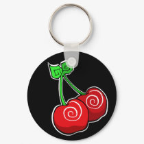 Cherry Swirl Keyring keychains