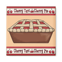 Cherry Tart Cherry Pie Magnet