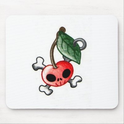 cherry tattoo. Cherry Tattoo Mousepad by