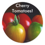Cherry Tomatoes Round Stickers