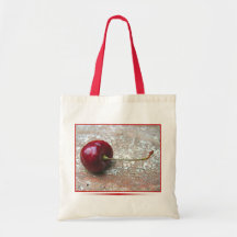 Cherry tote canvas bags