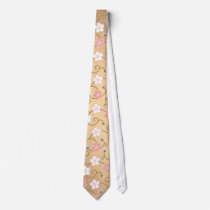 Cherry tree arabesque neck tie