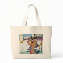 Cherry Tree Sumida River Bank Tote Bag