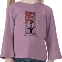 Cherry trees bloom in April T-shirts