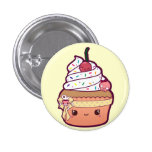 Cherry Vanilla Cupcake Pinback Button