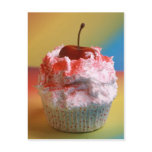 Cherry Vanilla Cupcake Postcard