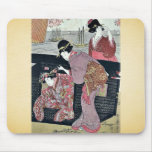 Cherry viewing at Gotenyama by Kitagawa, Utamaro Mousepads