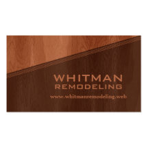 Cherry Wood Construction Business Card