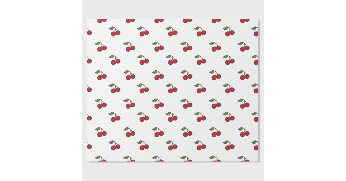 Cherry Wrapping Paper Zazzle